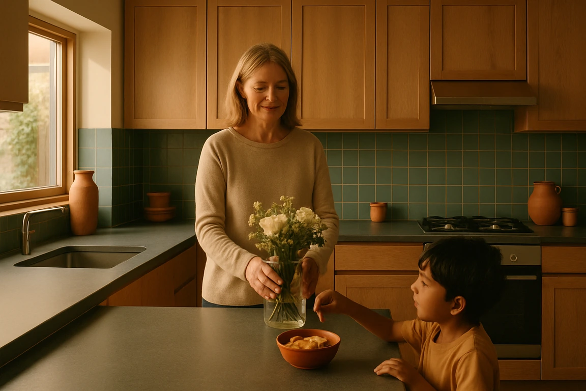 Carpenter working on trim