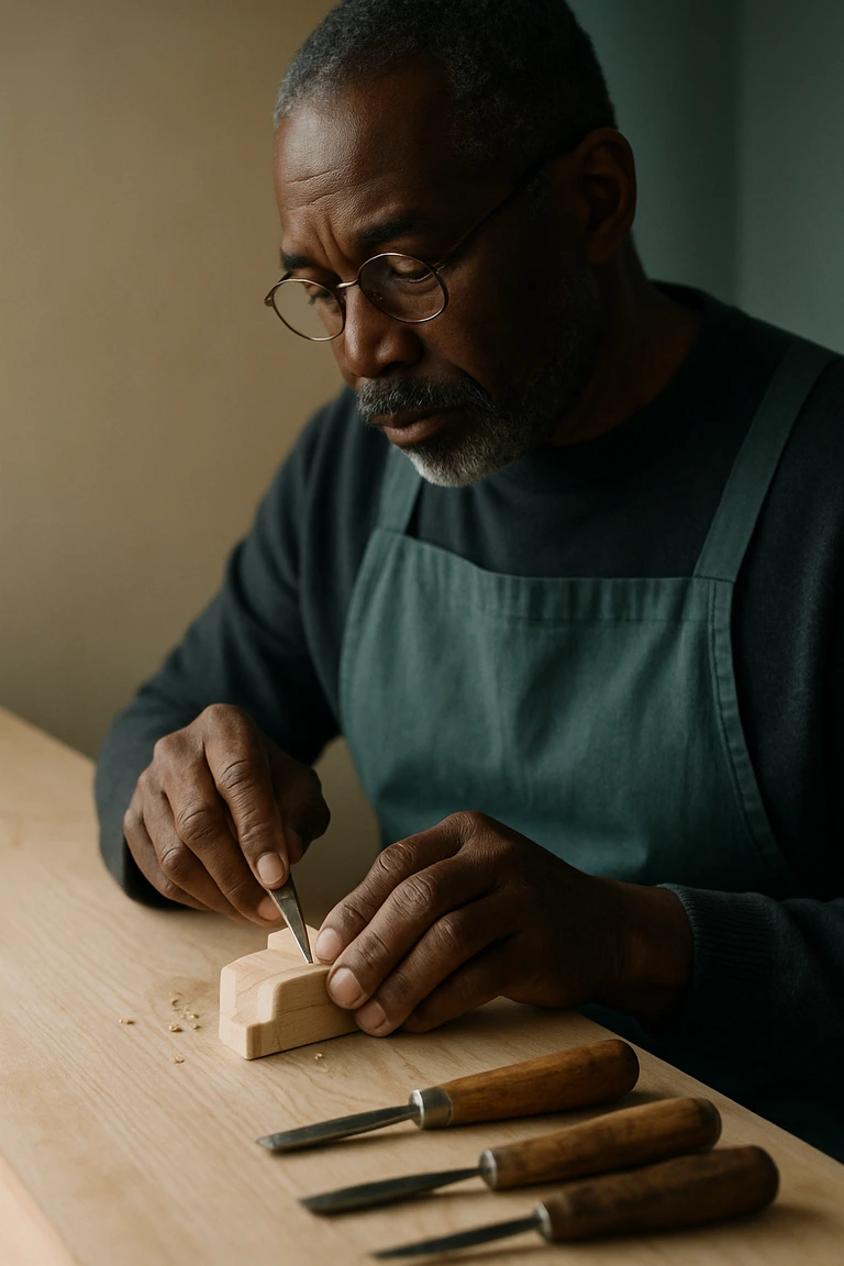 Beautiful interior living room with vinyl flooring and custom trim