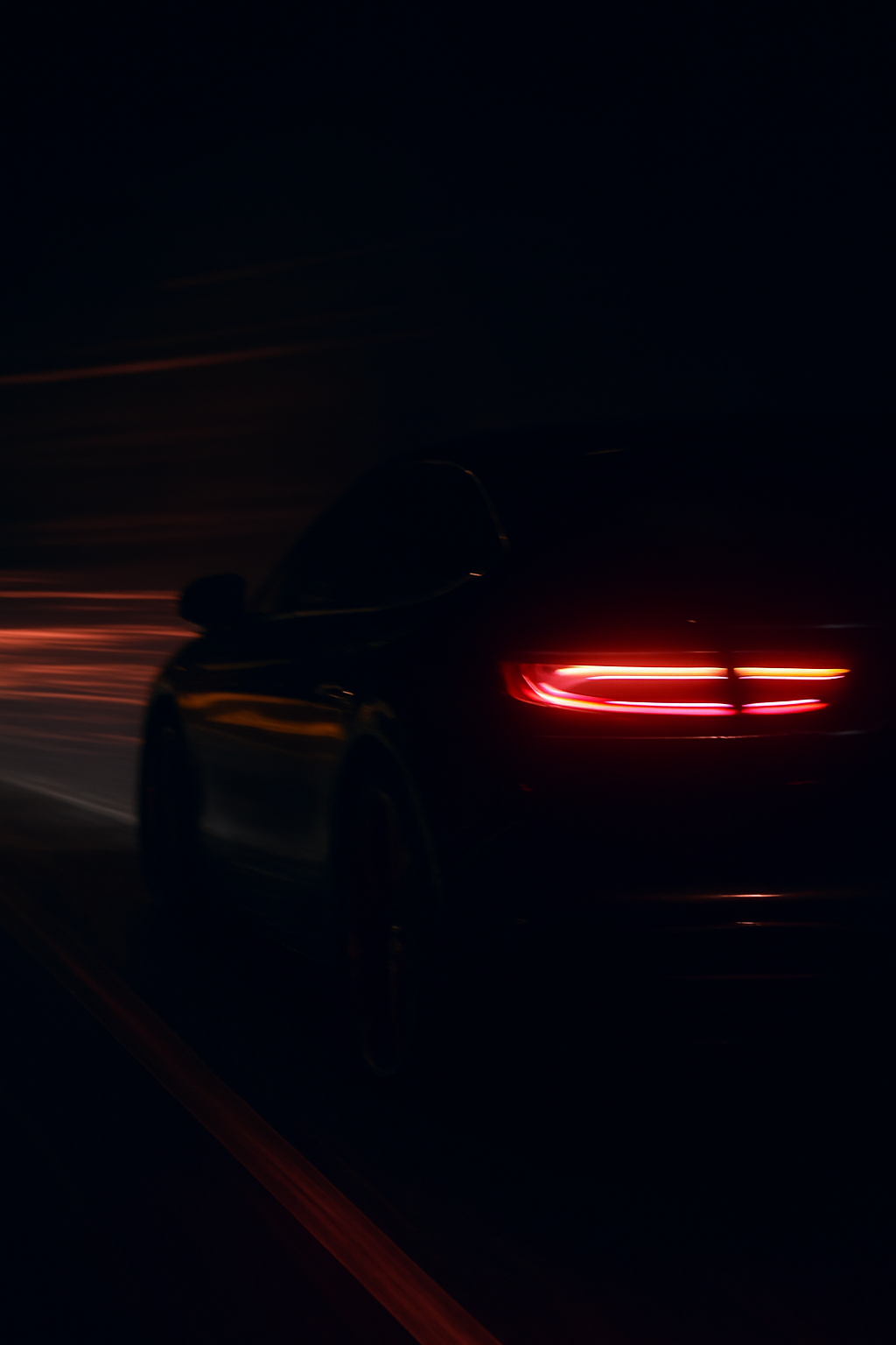 Luxury car motion blur
